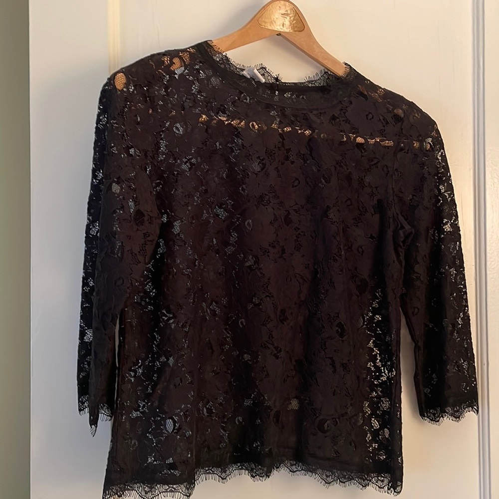 Talbots lace blouse